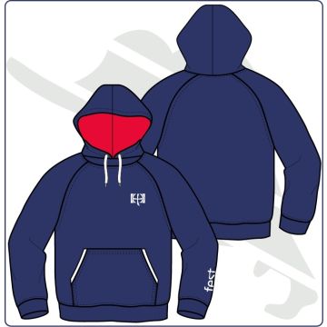 Sudadera con capucha azul marino